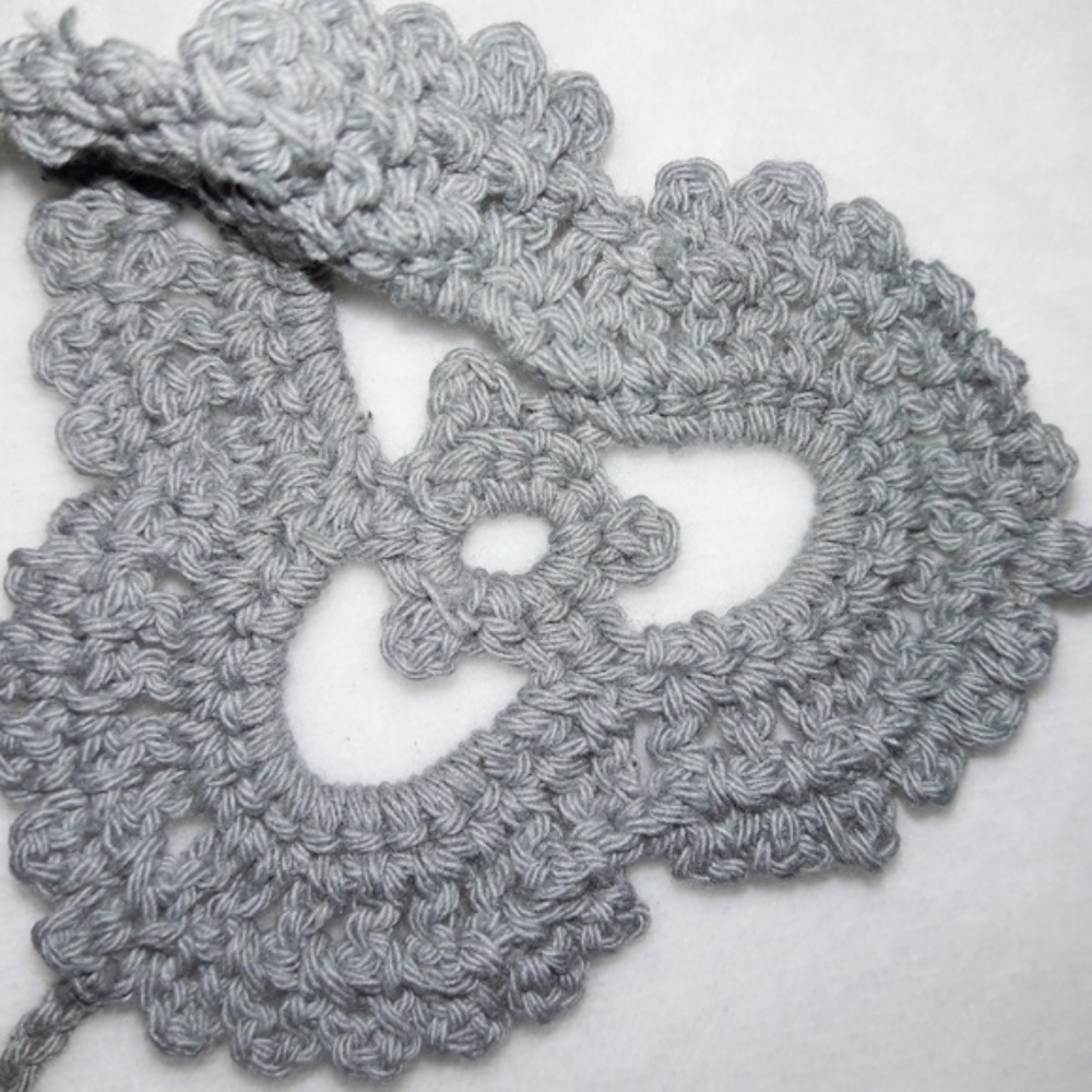 PAIR Gray Handmade Barefoot Anklet Sandals - Picture 2 of 3